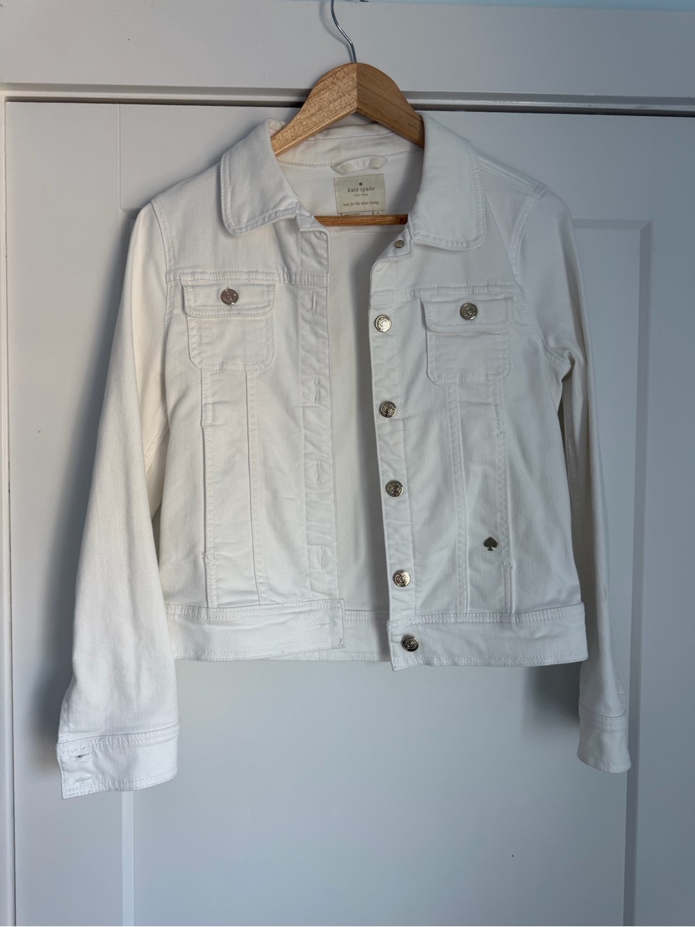 Kate Spade White Denim Jacket